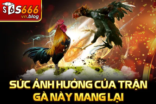Trận Đá Gà 24 Tỷ Gây Chấn Động Cao Thủ So Tài Kịch Tính 3 Sức ảnh hưởng của trận gà này mang lại